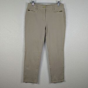 Chico's So Slimming Stretch Ankle/Cropped Leg Pant‎ Tan Size 0.5 (Sm6)